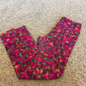 Pink bear leggings